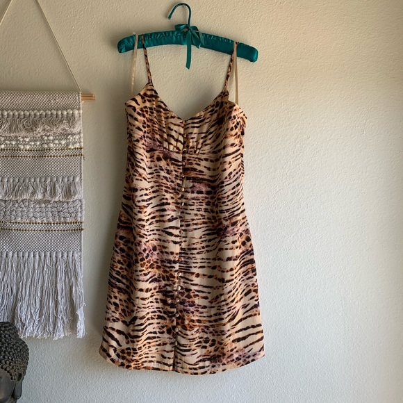 Naked Zebra Animal Print Satin minidress - Picture 3 of 8